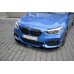 Накладка сплиттер на передний бампер Вариант 5 на BMW 1 F20 M-Power рестайл